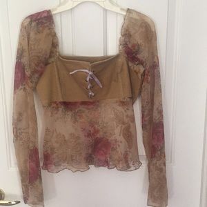 Flowered blouse